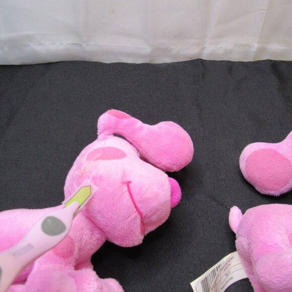 Nickelodeon Blue's Clues Magenta 7" Pink Dog Plush Stuffed Animals Toy Lot of 2 - Picture 14 of 16